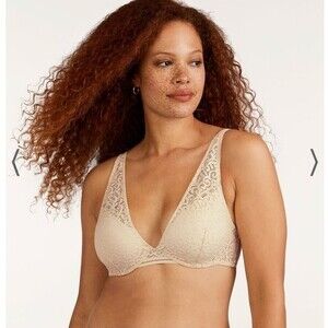 ThirdLove Artisan Lace Contour‎ Plunge Bra Size 30F